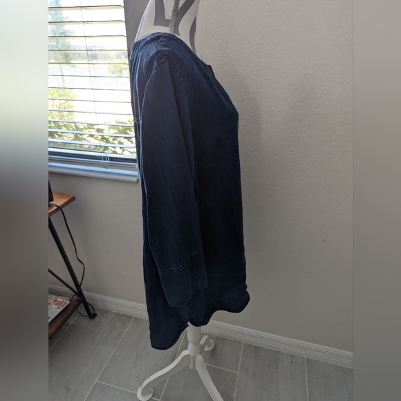 Soft Surroundings Tencel Denim Top - Picture 3 of 7